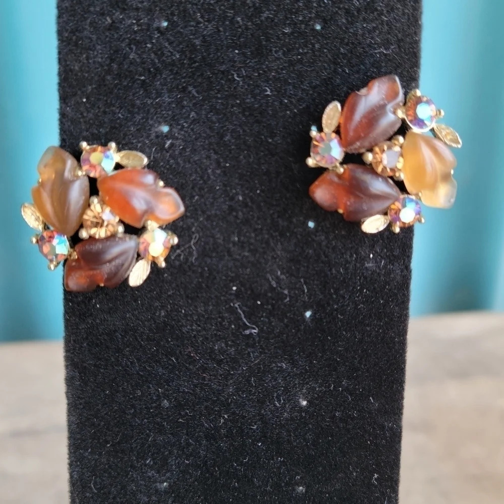 Sparkling Aurora Borealis  Screwback Earrings